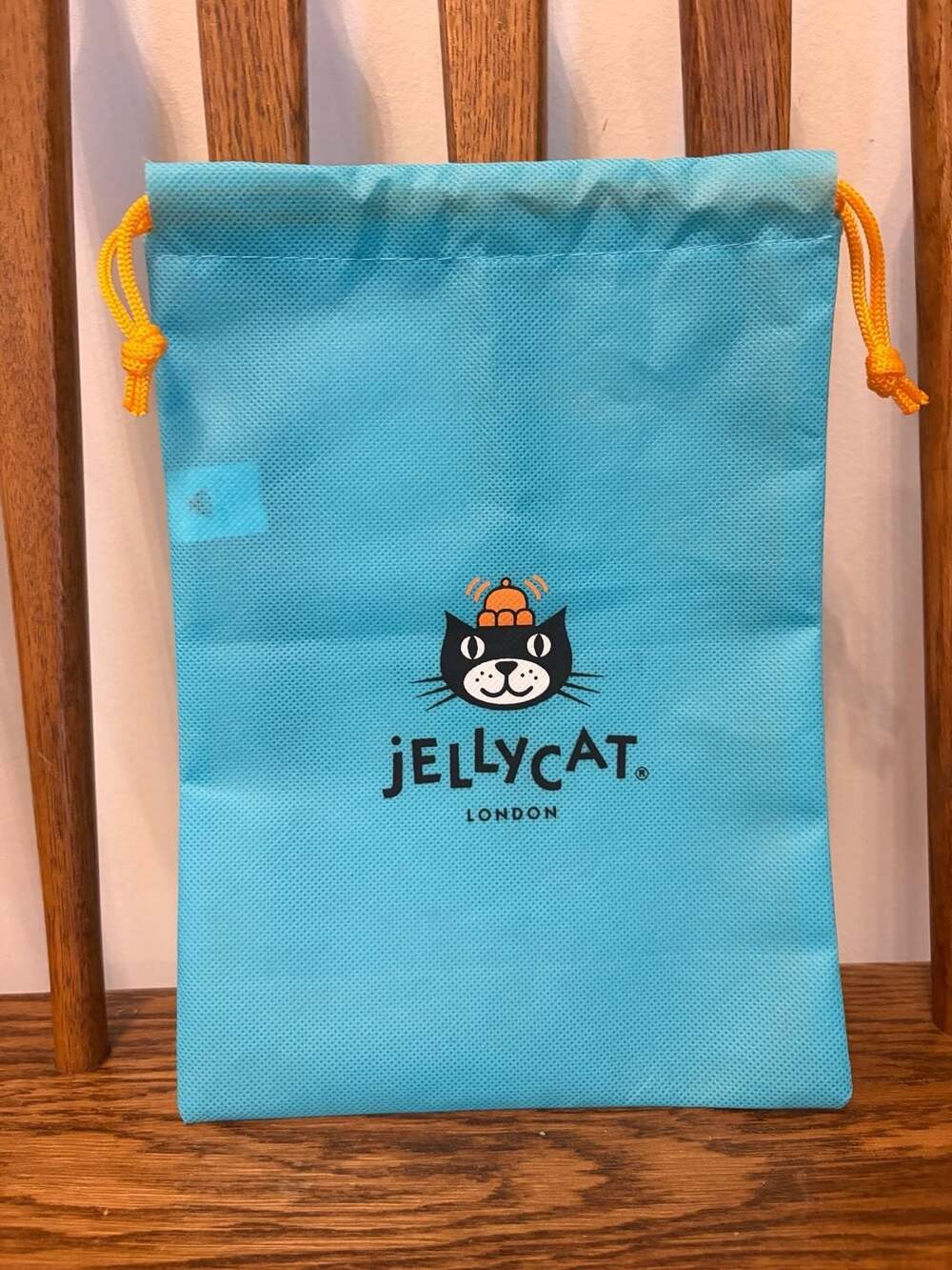 Jellycat London Drawstring Teal Dust Bag Storage Pouch